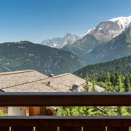 Sur Les Pistes Aux Communailles Face Au Mont Bianc Chalet