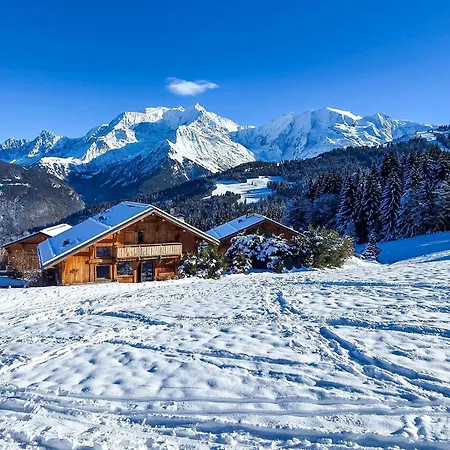 Sur Les Pistes Aux Communailles Face Au Mont Bianc Saint-Gervais-les-Bains